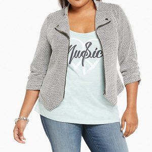 Torrid Knit Moto Jacket